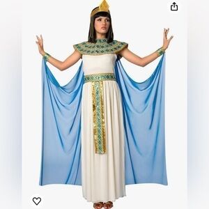 Morphe White and Blue Maxi Dress